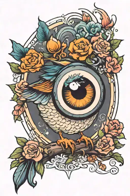 Bird Holding An Eyeball