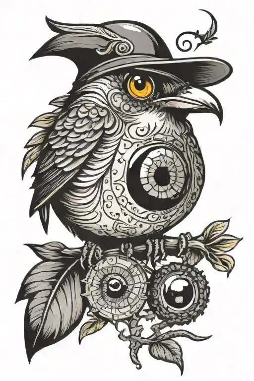 Bird Holding An Eyeball