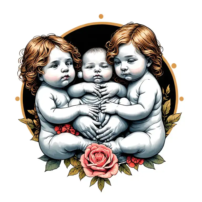 Unborn Babies All Holding Hands