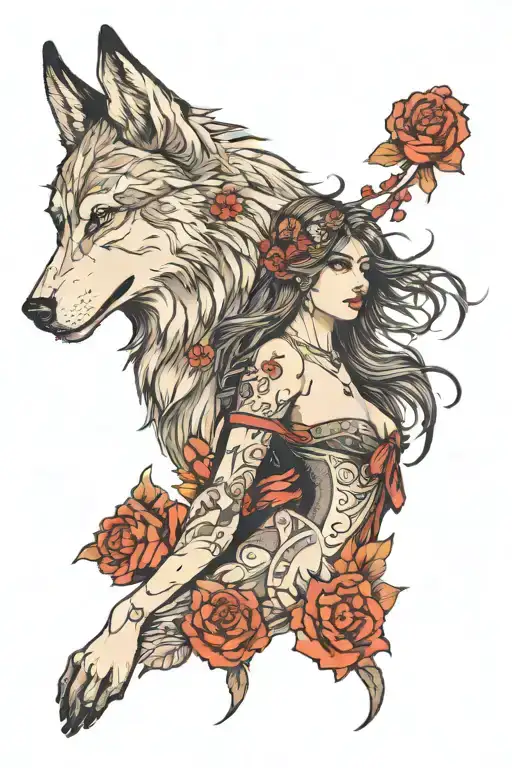 Wolf And Woman