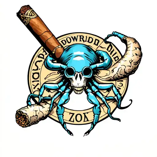 Zodiac Cancer With Cigar