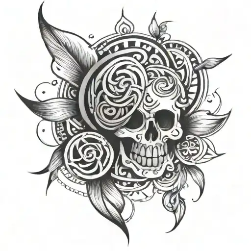 New Tribla Tattoo Design For Forearm To Shoulder With Less Bold Line