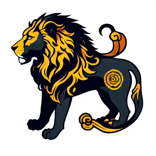 Leo And Karma Symbol
