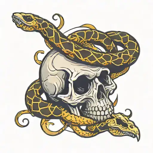 Skull And Snek