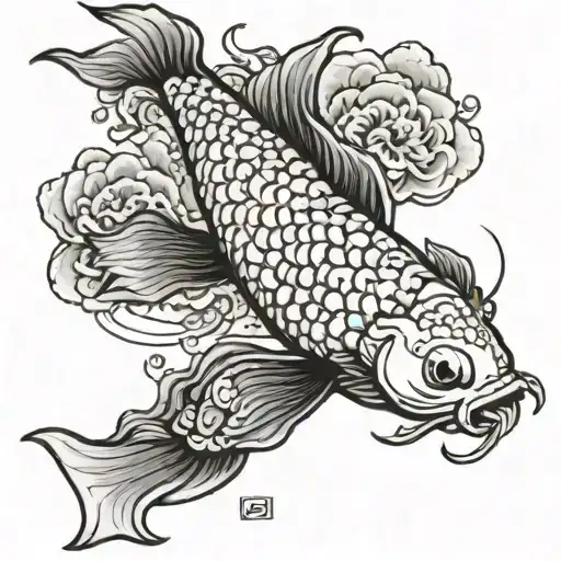 Korean Koi Fish Transforming