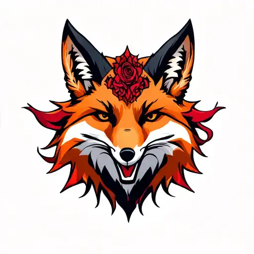 Fox With Devils Head