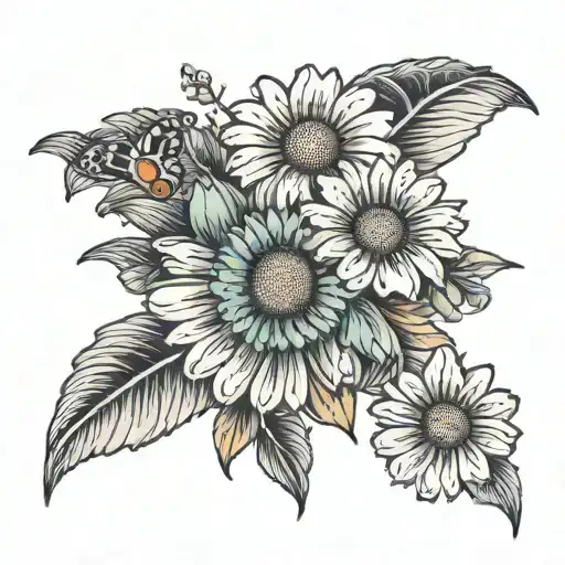 Millie With A Daisy Flower