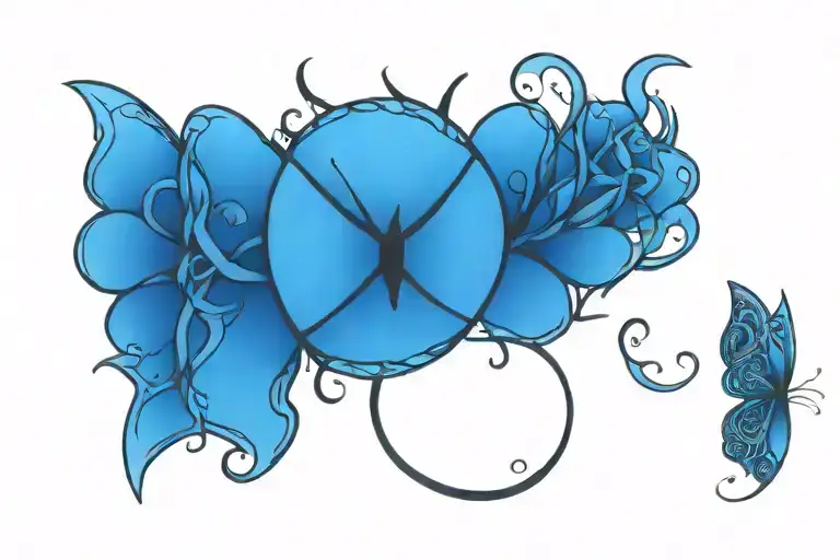 Celtic Butterfly With Thorny Vines