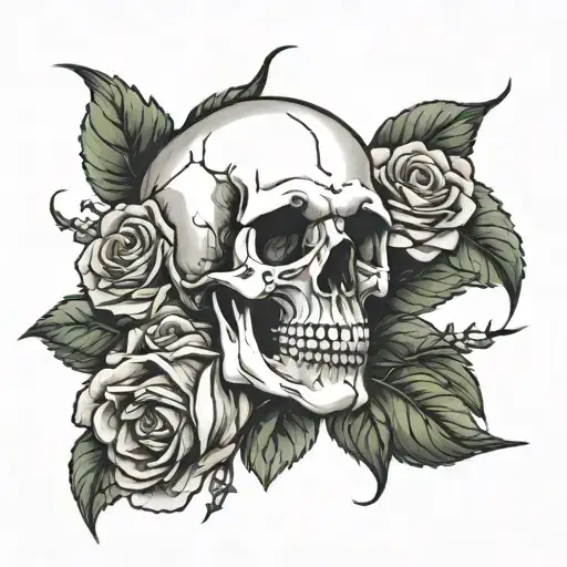 Skull And Roses