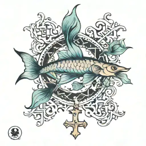 Pisces And Cross