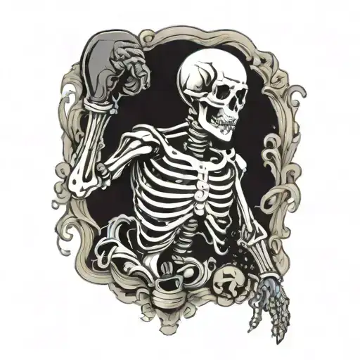 Skeleton With Boxing Gloves