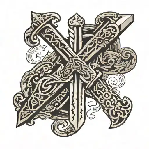 Sword Book Triskel Symbol