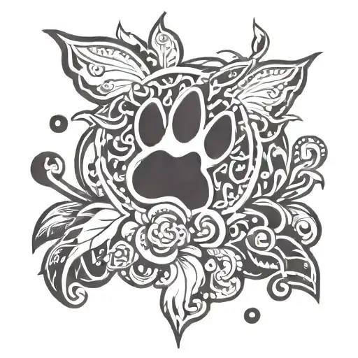 Paw Prints Dog Paw Print