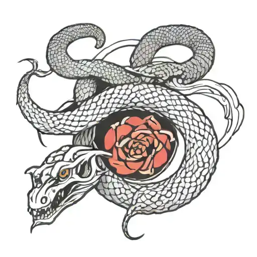 Ouroboros Snake And Gojo Satoru