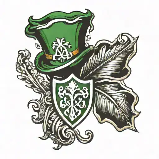 Irish Crest With Fiegehen In It