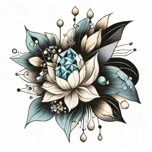 Water Crystals Abstract