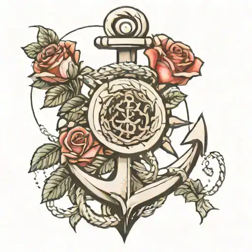 Roses And Anchor
