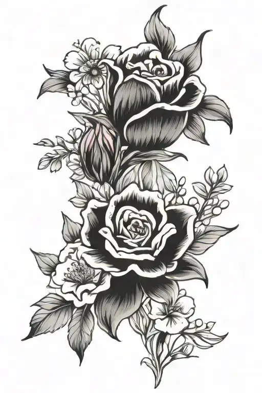 5 Month Birth Flower Bouquet