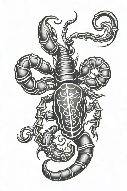 Scorpion With Zodiac Signs For Pinchers