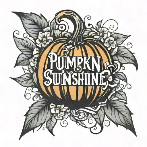 Pumpkin With You Are My Sunshine Written Around It