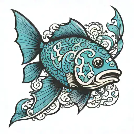 Polynesian Inspired Ocean Fish