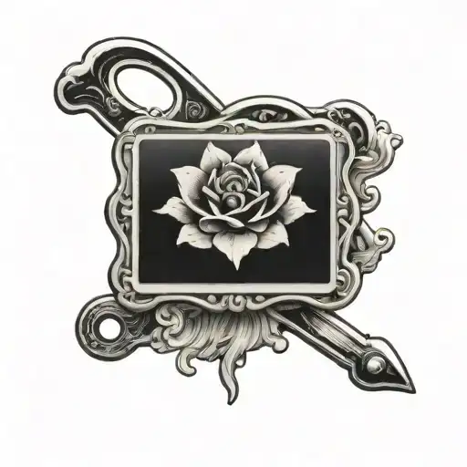 License Plate Black And White