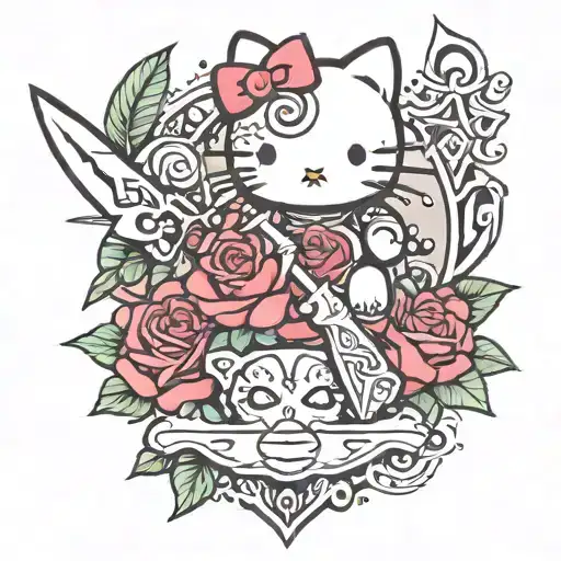 Dagger And Hello Kitty