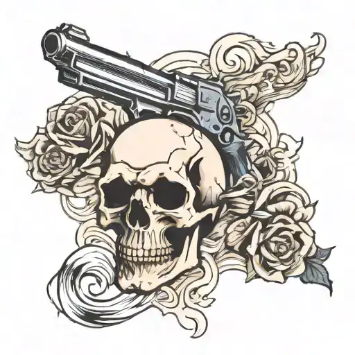 Skull And Gun