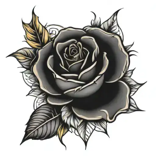 Bouquet With Big Rose In The Middle