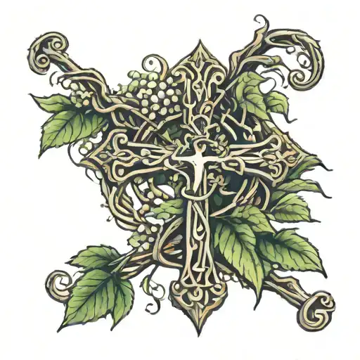 Cross I Am The Branch You Are The Vine Wrapping