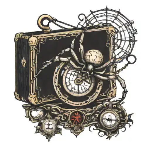 Spider With Other An Antique Scale