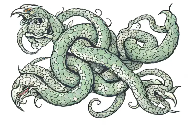 Scorpio And Snake Wrapped