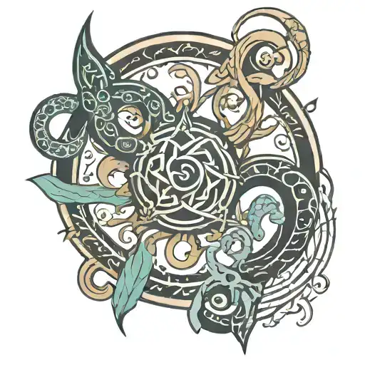 Karma Symbol Intertwined