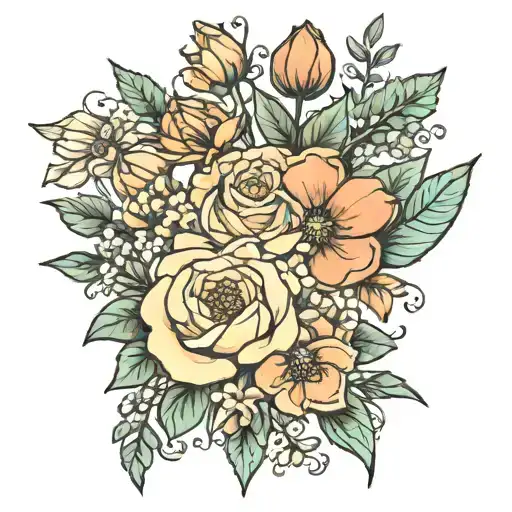 Birth Flower Bouquet