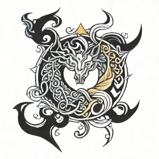 A Norse Friendship Tattoo Design