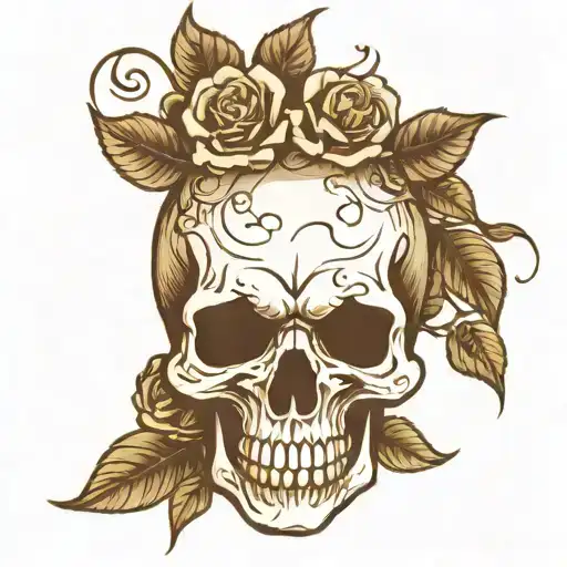 Skull And Roses