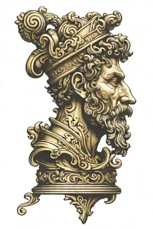 Chess Piece Marcus Aurelius Half Face