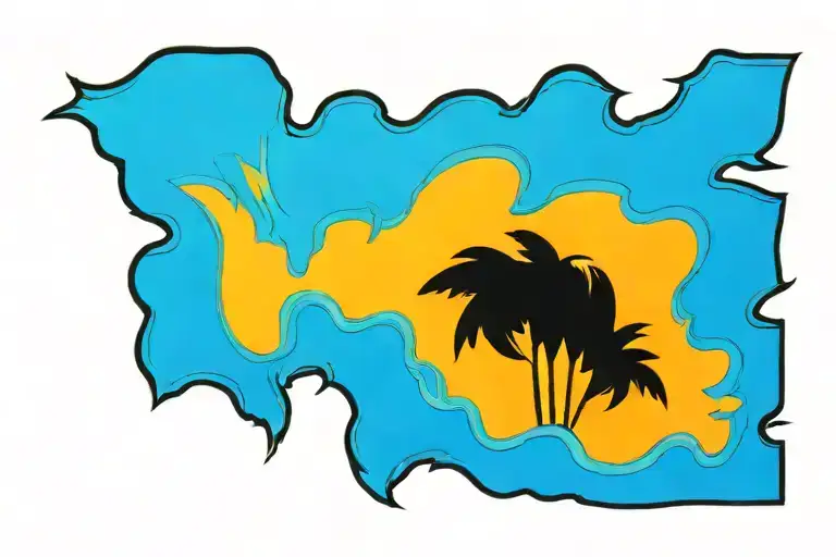 Ocean Sunrise With Some Sea Oats