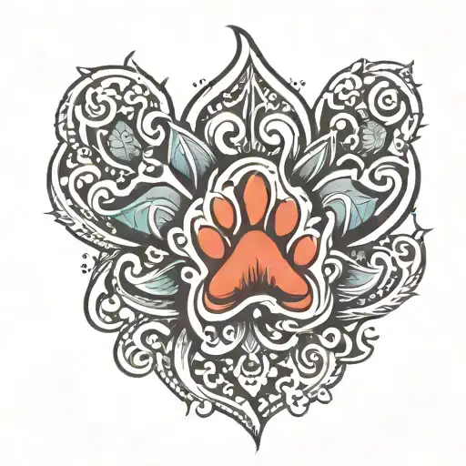 Dog Paw Print