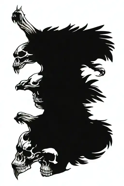 Skull And Wings Spread