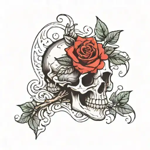 Skull And Roses