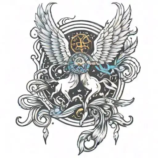 Wings In The Air And Sagittarius Sign