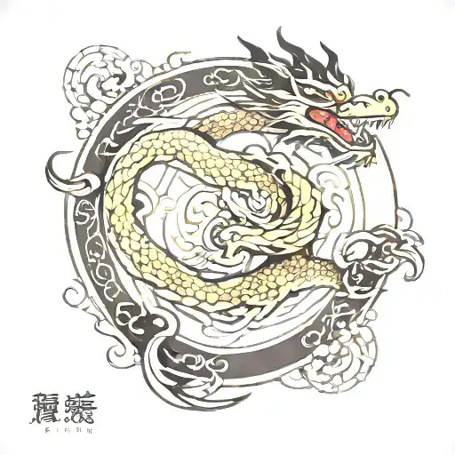 Chinese Circle Dragon