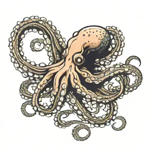 Octopus Wrapping Its Tentacles