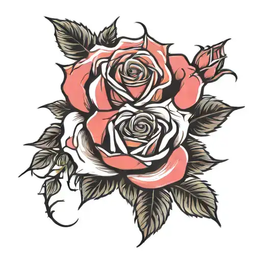 Emo Roses With Thorns And Nature Dark Trees