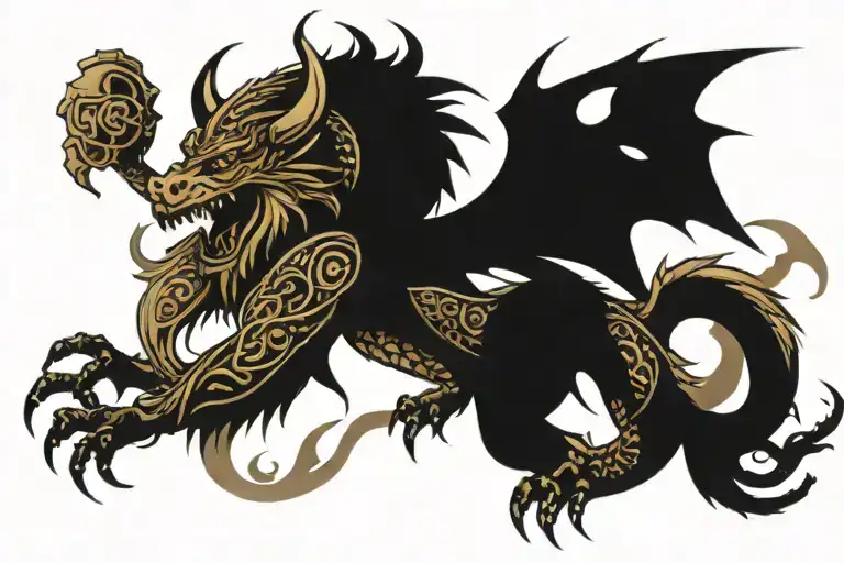 Vikings Griffin Dragon