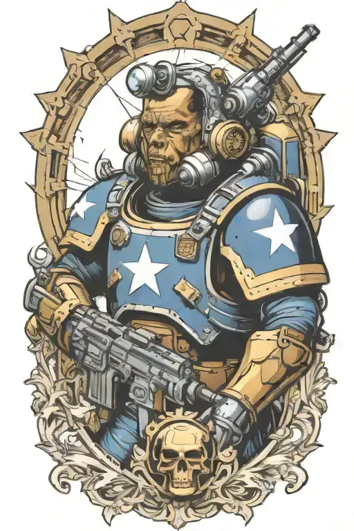 Barack Obama Space Marine Warhammer 40K