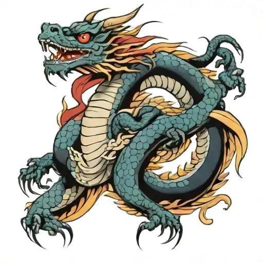 Traditional Japanese Dragon