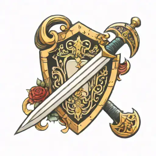 Mirror Sword Shield Crossed