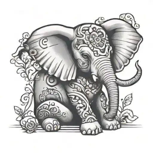 Elephant Sitting
